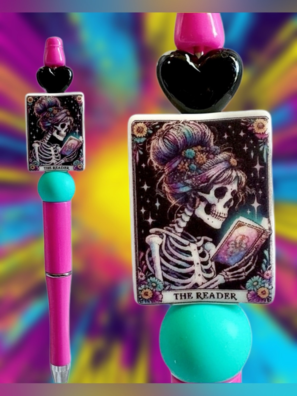 The Reader Tarot Card Custom Ink Pen - Writing Journaling Writer